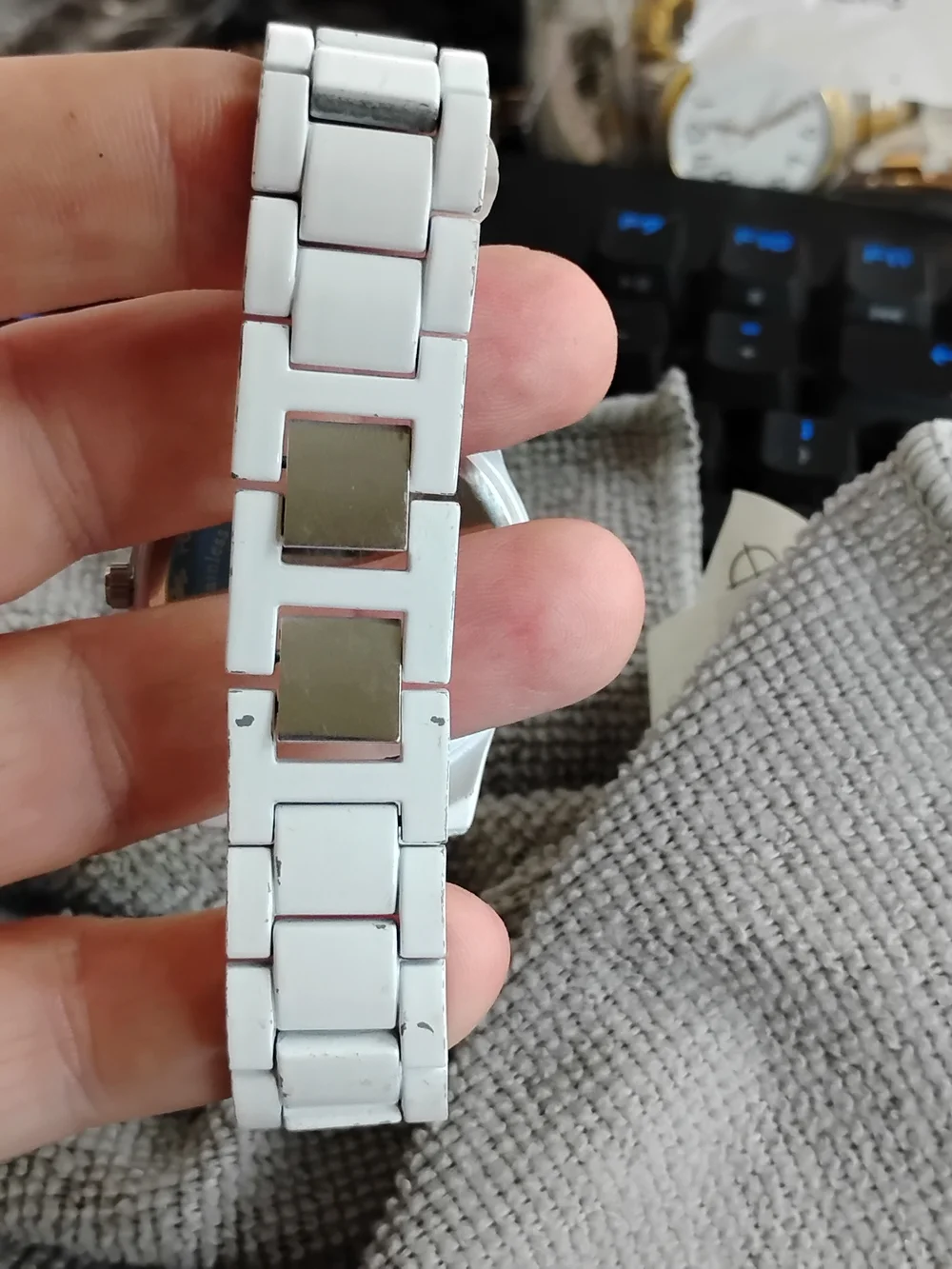 New York & Company White Crystal Accent Women’s Watch